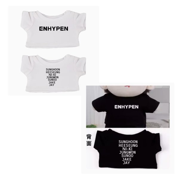 画像1: 10/15/20/ENHYPEN Tシャツ/メンバー名入001 (1)